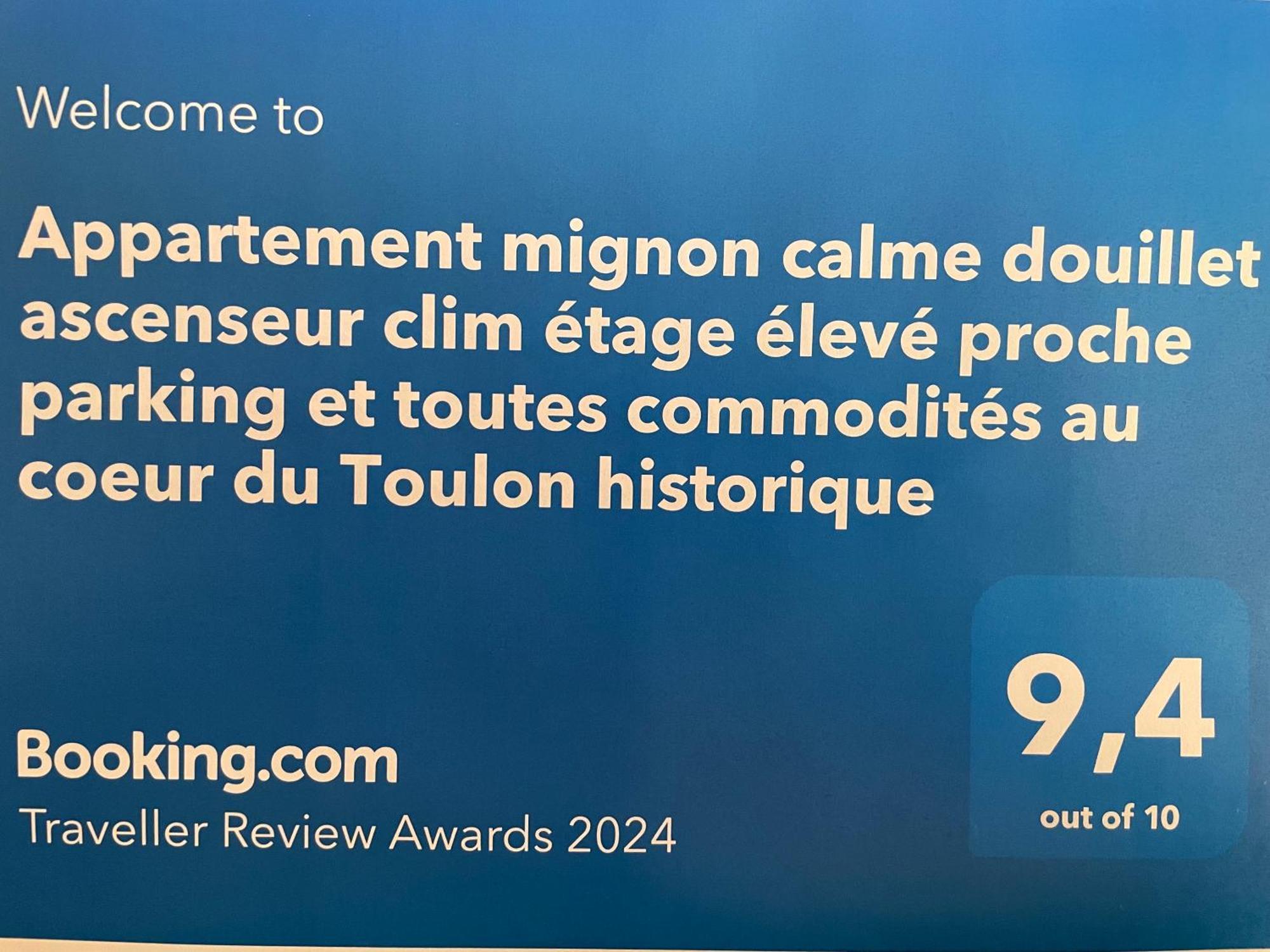 Appartement Mignon Calme Douillet Ascenseur Clim Etage Eleve Proche Parking Et Toutes Commodites Au Coeur Du Toulon Historique Eksteriør bilde